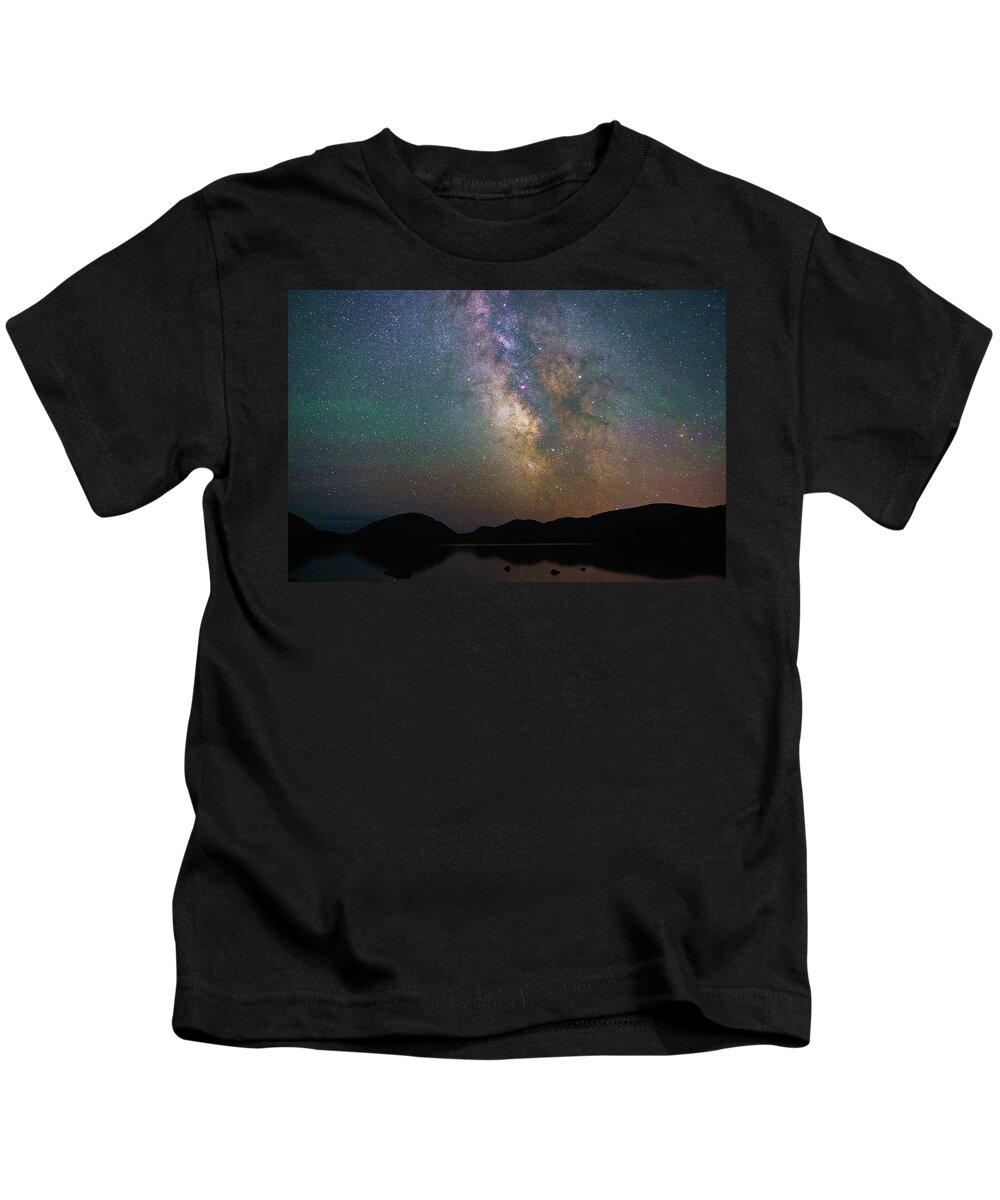 2017 Kids T-Shirt featuring the photograph Milky Way Eagle Lake by Natalie Rotman Cote