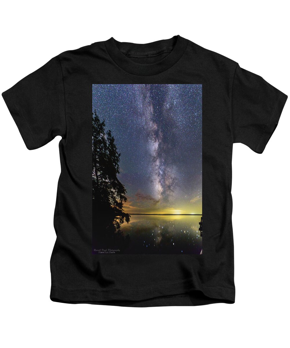 Landscape Kids T-Shirt featuring the photograph Milky Way by Russell Pugh