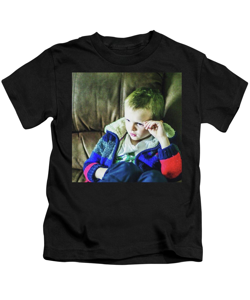  Kids T-Shirt featuring the photograph Missing This Little Guy And My Family by Aleck Cartwright