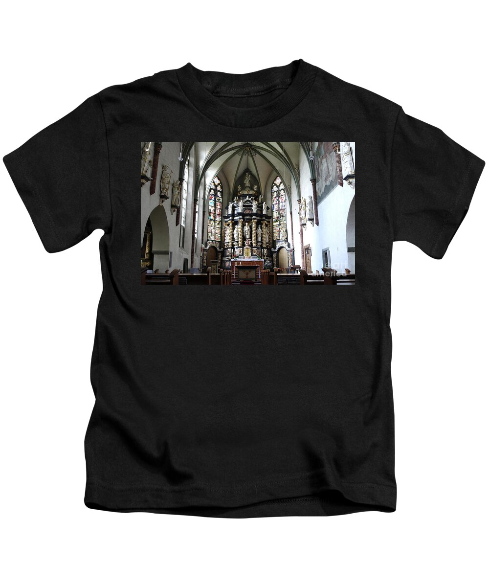 Monastery Kids T-Shirt featuring the photograph Monastery Church Oelinghausen, Germany by Eva-Maria Di Bella