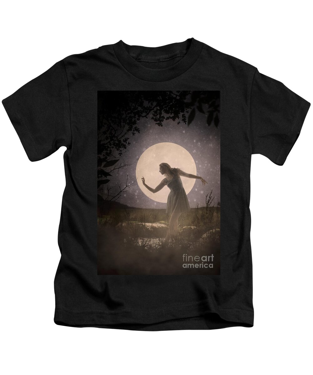 Moon Kids T-Shirt featuring the photograph Moon Dance 001 by Clayton Bastiani