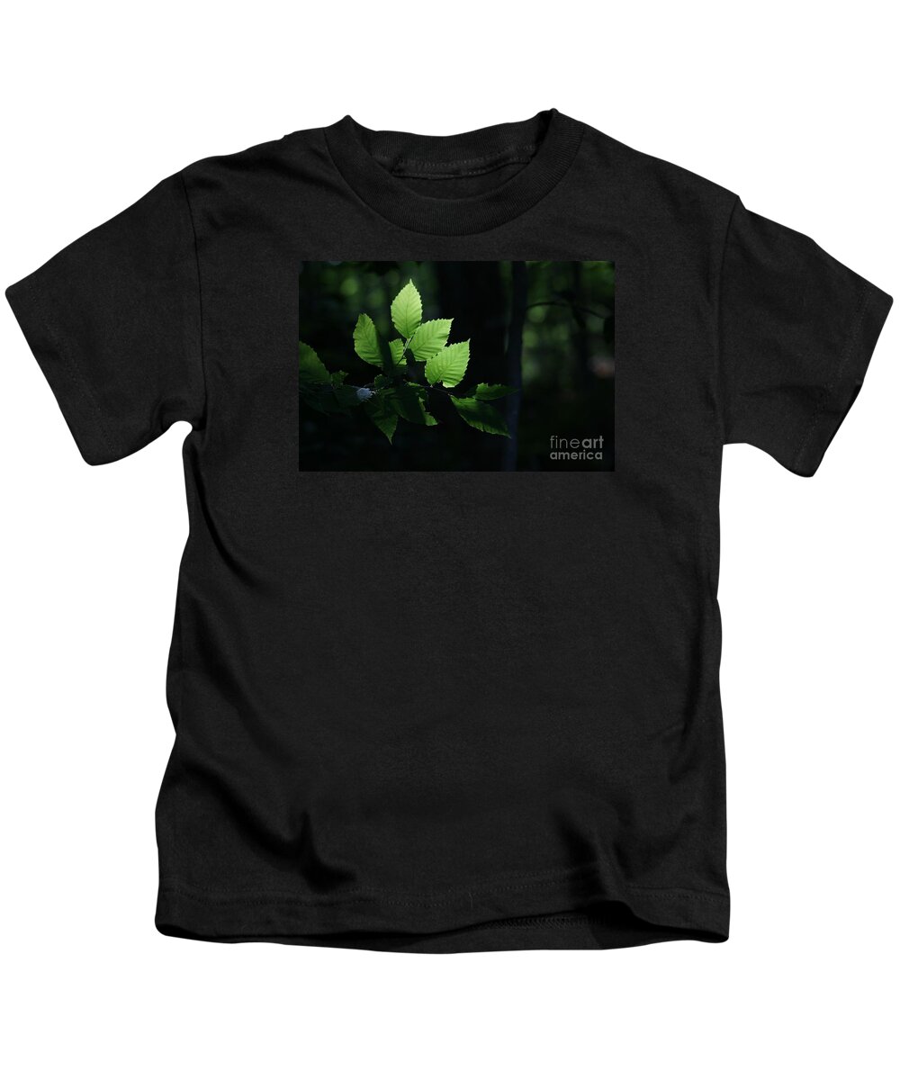 Forest Kids T-Shirt featuring the photograph Mute And Motionless As If Himself A Shadow by Linda Shafer
