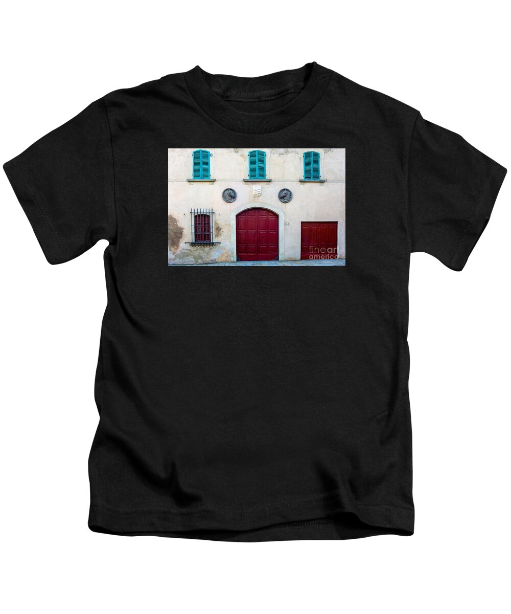 Old Villa Stables Kids T-Shirt featuring the photograph Old Villa Stables by Prints of Italy