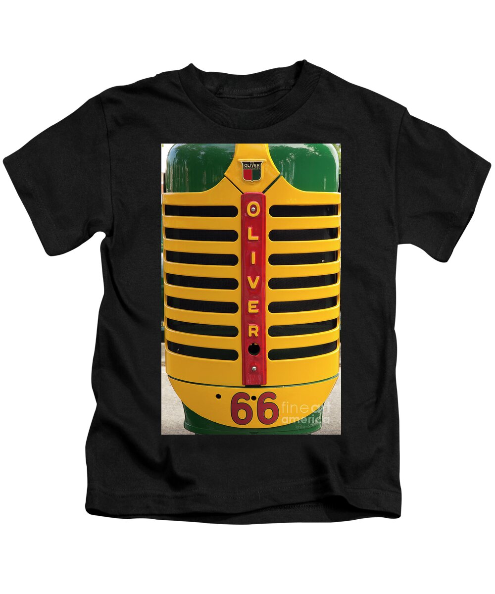 Tractor Kids T-Shirt featuring the photograph Oliver 66 Tractor by Mike Eingle