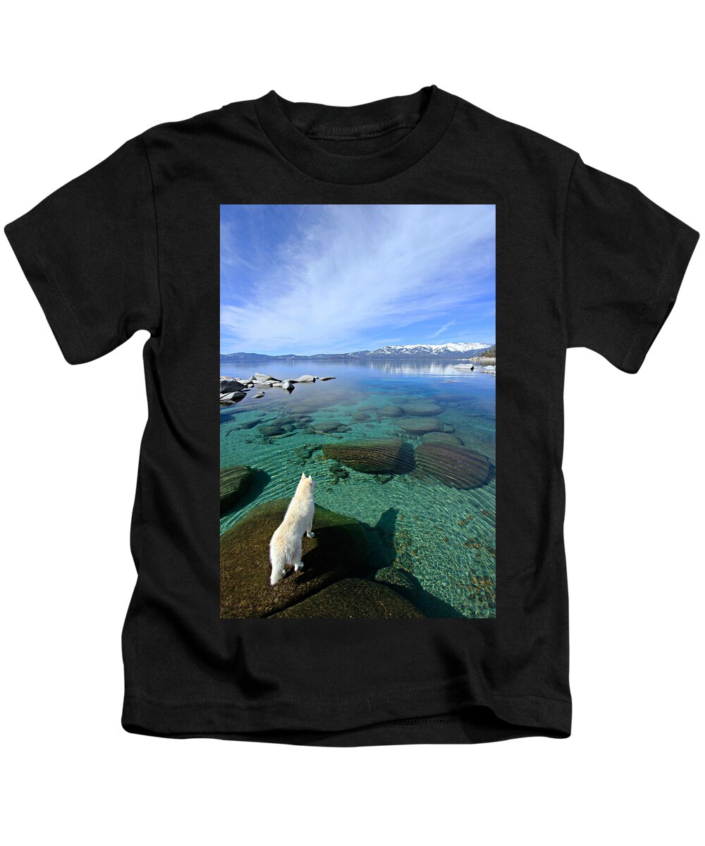 Lake Tahoe Kids T-Shirt featuring the photograph On A Clear Day You Can See Forever by Sean Sarsfield
