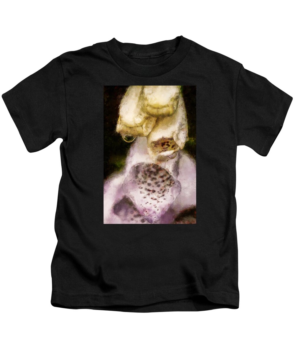 Flower Kids T-Shirt featuring the digital art Painted Droplets by Cameron Wood