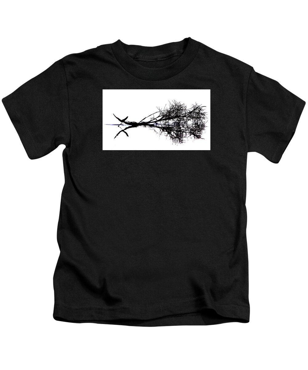 Palm Tree Kids T-Shirt featuring the photograph Palm Branch at the Beach by Lawrence S Richardson Jr