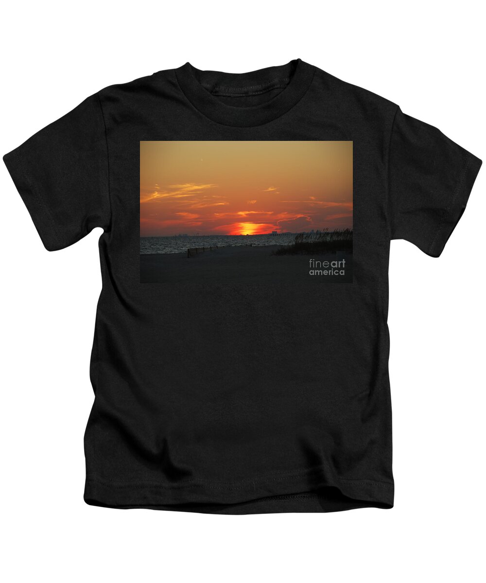 Sunset Kids T-Shirt featuring the photograph Panhandle Sunset by Jim Goodman