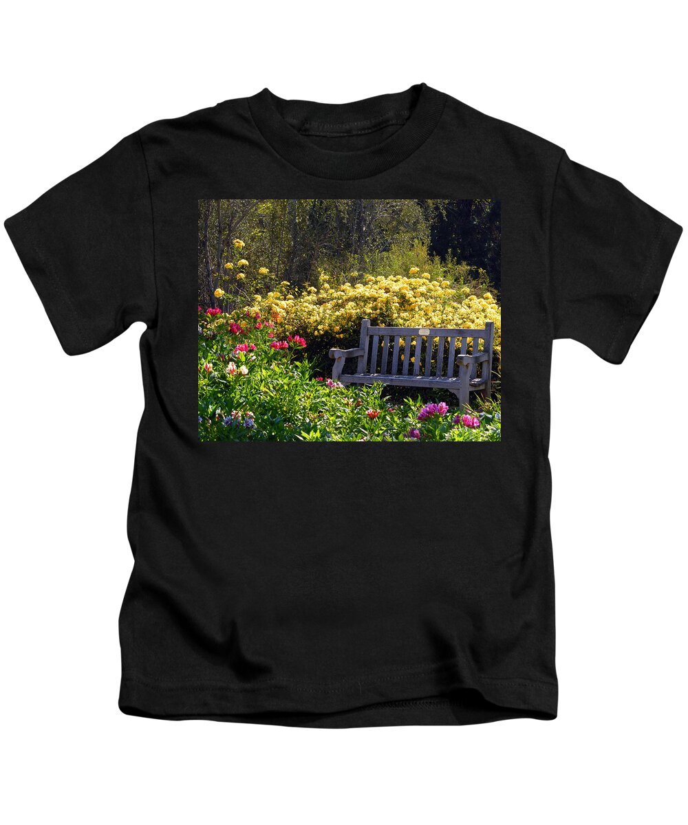 Flowers Kids T-Shirt featuring the photograph Peaceful by Amy Fose