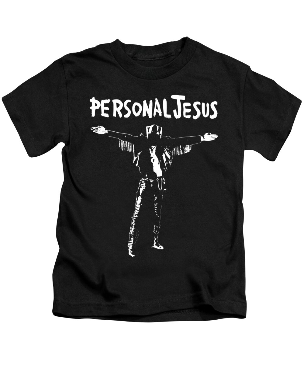 Personal Jesus Kids T-Shirt featuring the digital art Personal Jesus Pop Art by Megan Miller