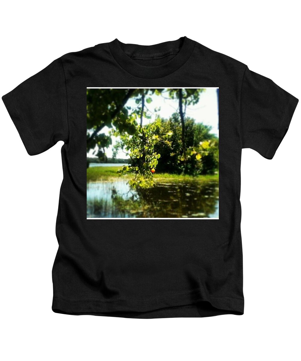 Summer Kids T-Shirt featuring the photograph Fishing Hole by Mnwx Watcher