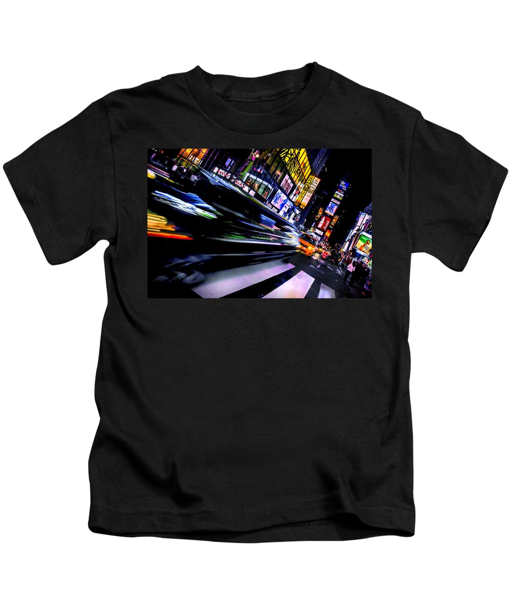 Times Square Kids T-Shirt featuring the photograph Pimp'n It by Az Jackson