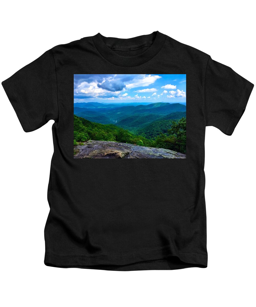 Landscape Kids T-Shirt featuring the photograph Preacher's Rock by Richie Parks