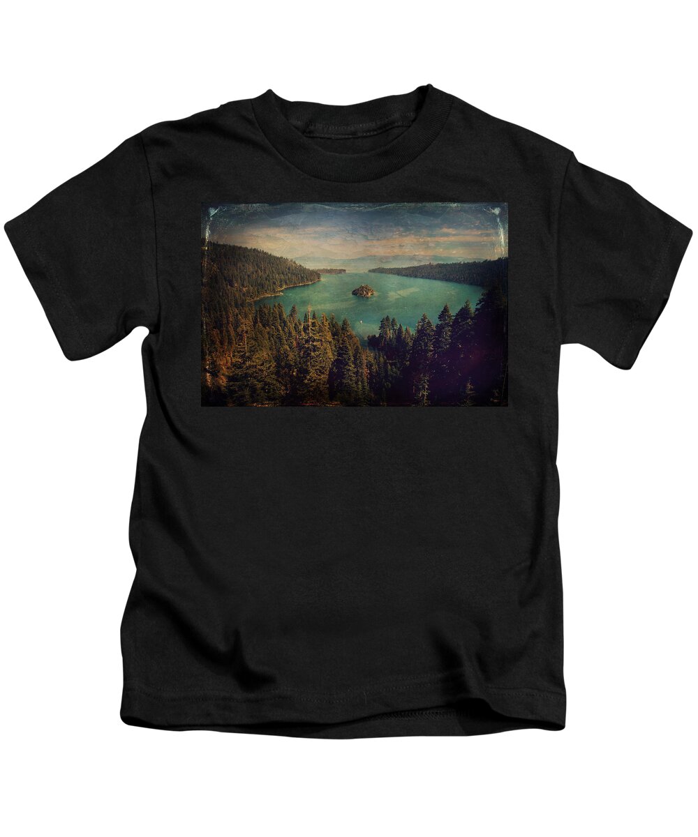 Emerald Bay Kids T-Shirt featuring the photograph Protection by Laurie Search