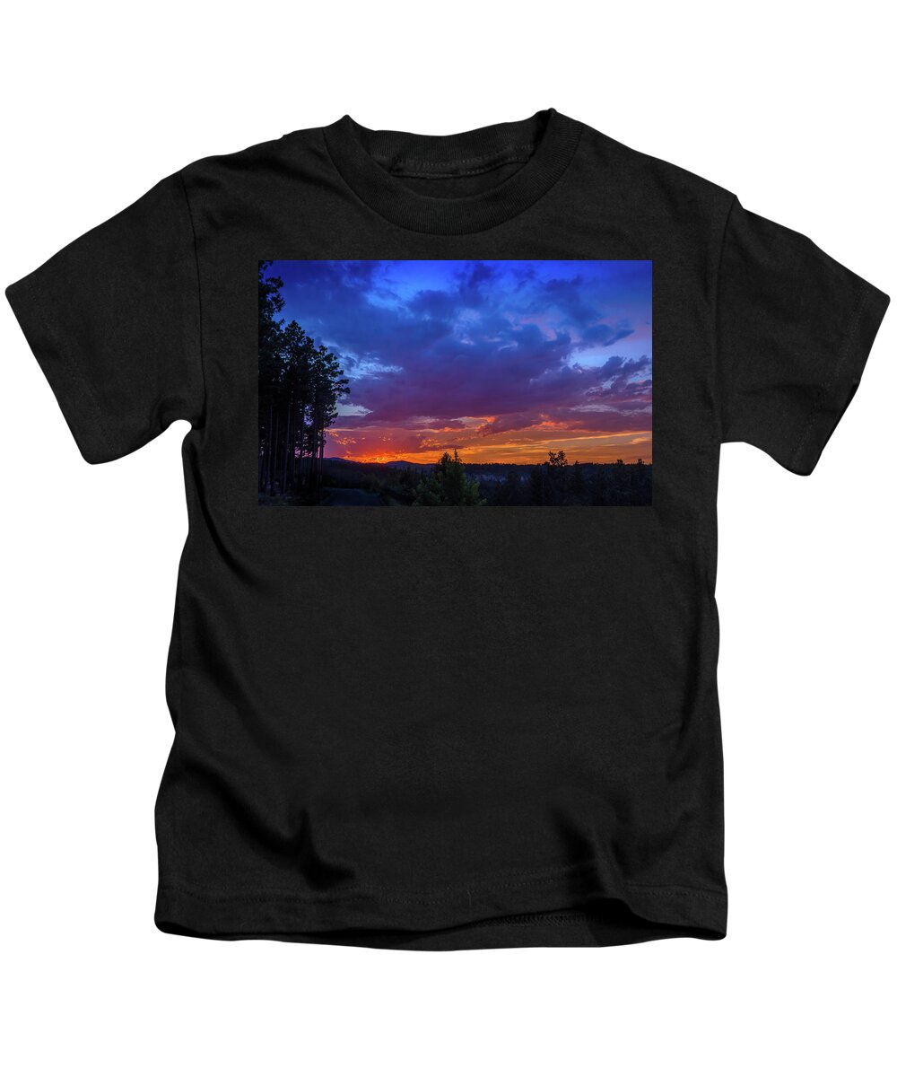 Sunset Kids T-Shirt featuring the photograph Quartz Canyon Sunset by Greni Graph