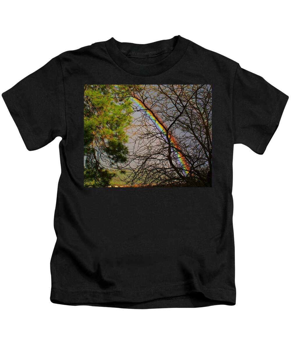 Nature Kids T-Shirt featuring the photograph Rainbow Tree by Ben Upham III