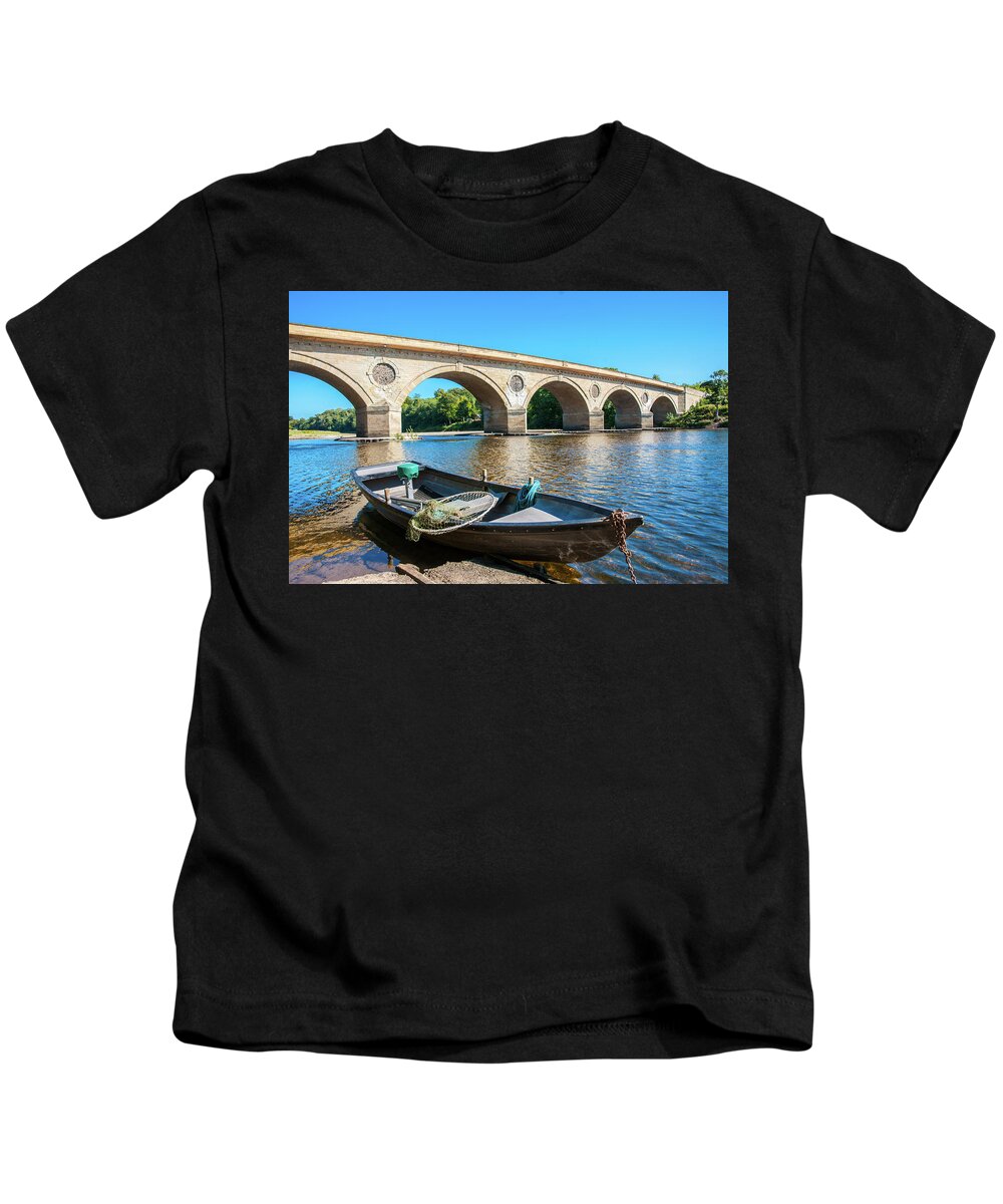 Fishing Kids T-Shirt featuring the photograph Ready to Cast Off by Max Blinkhorn