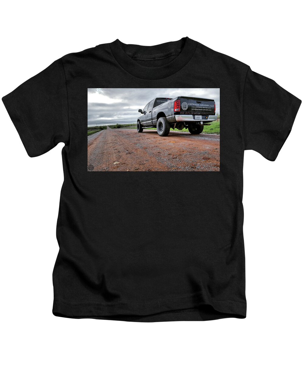 Dodge Kids T-Shirt featuring the digital art Ready to Roll by Jorge Estrada