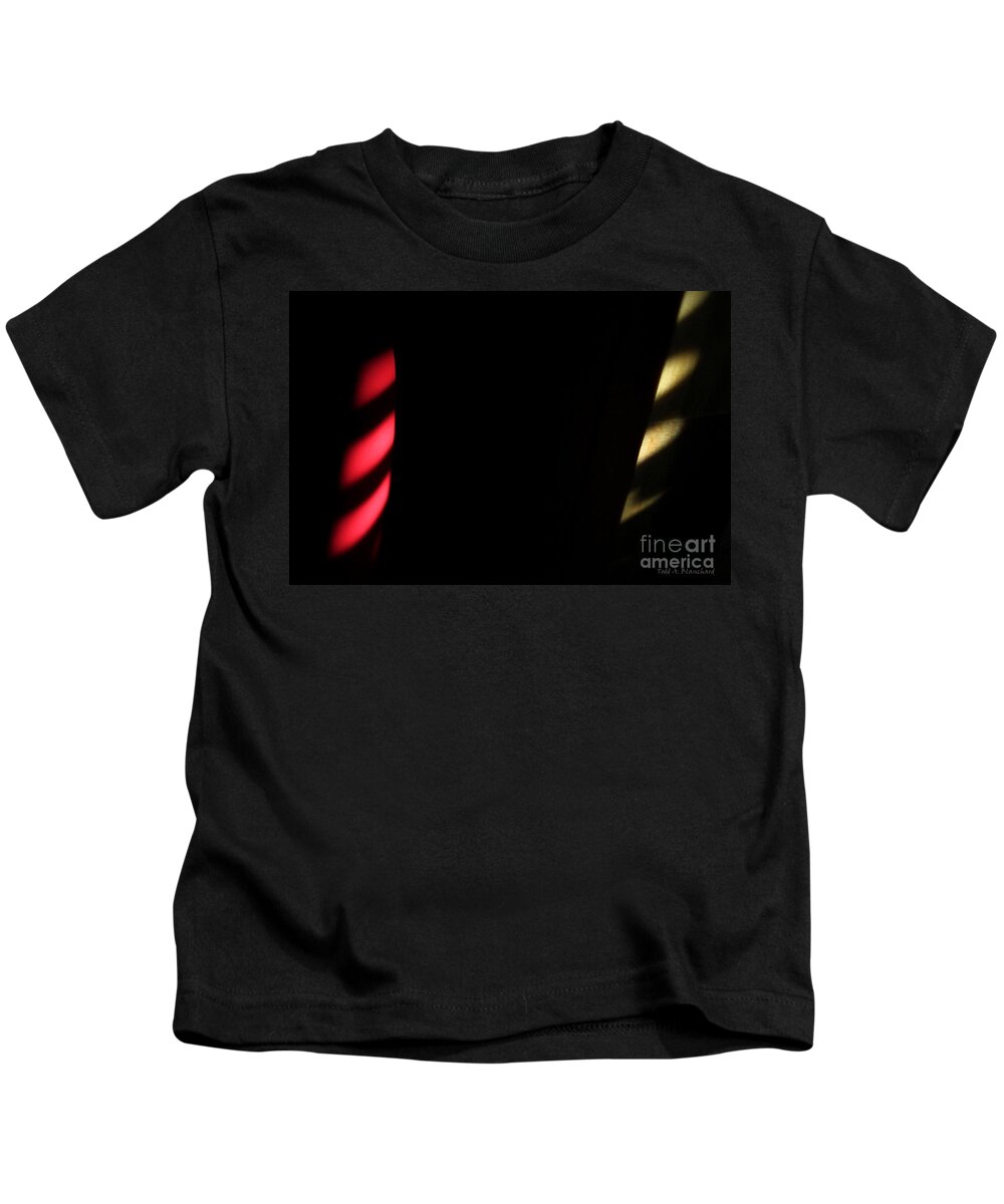 Abstract Kids T-Shirt featuring the digital art Red and Yellow by Todd Blanchard