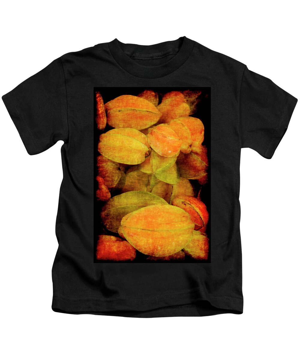 Renaissance Kids T-Shirt featuring the photograph Renaissance Star Fruit by Jennifer Wright