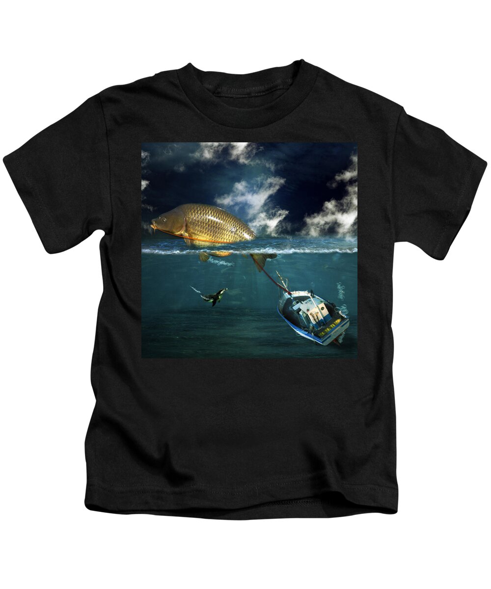 Fish Kids T-Shirt featuring the photograph Revenge by Martine Roch