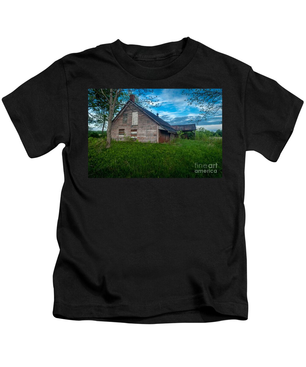 Abandoned Kids T-Shirt featuring the photograph Rural Slaughterhouse by Roger Monahan