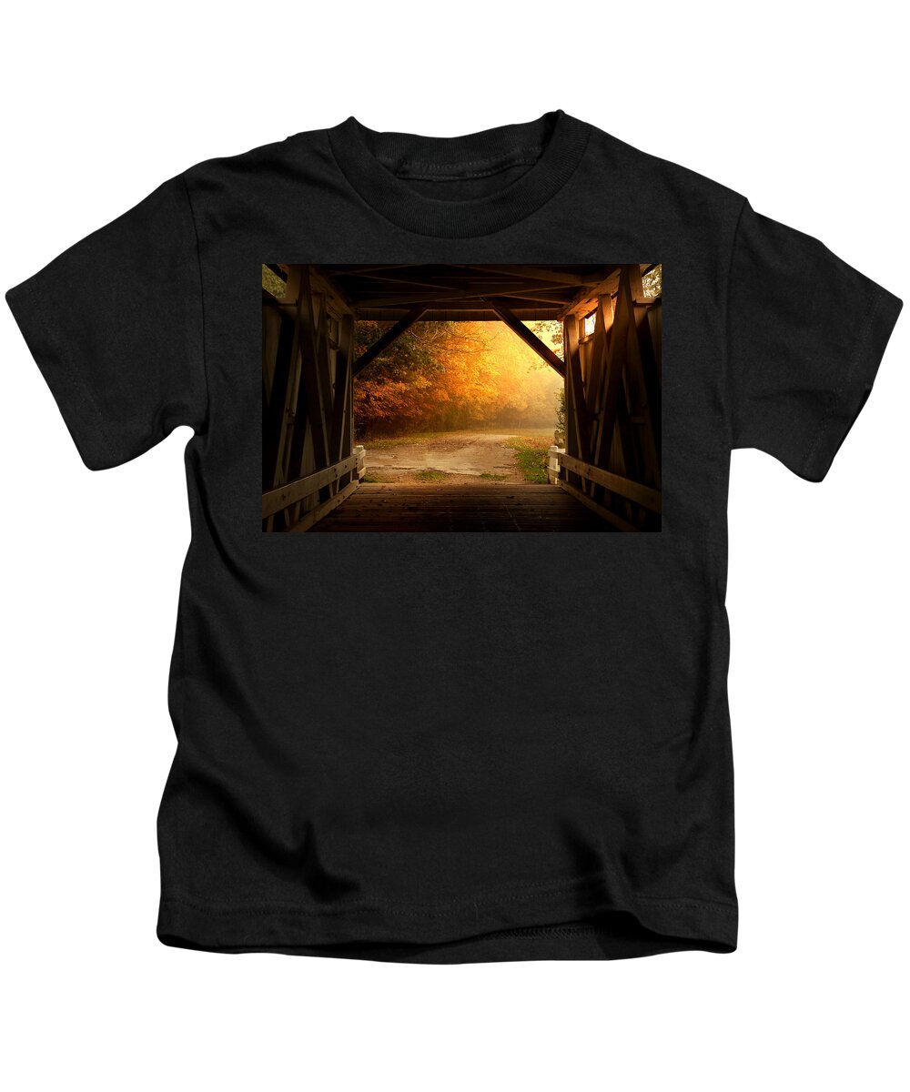 Bridge Kids T-Shirt featuring the photograph Rustic Beauty 2.0 by Rob Blair