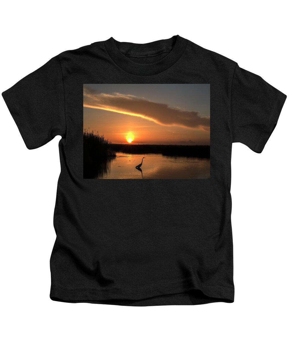 Sunrise Kids T-Shirt featuring the photograph Sahara Dust Sunrise by Jerry Connally