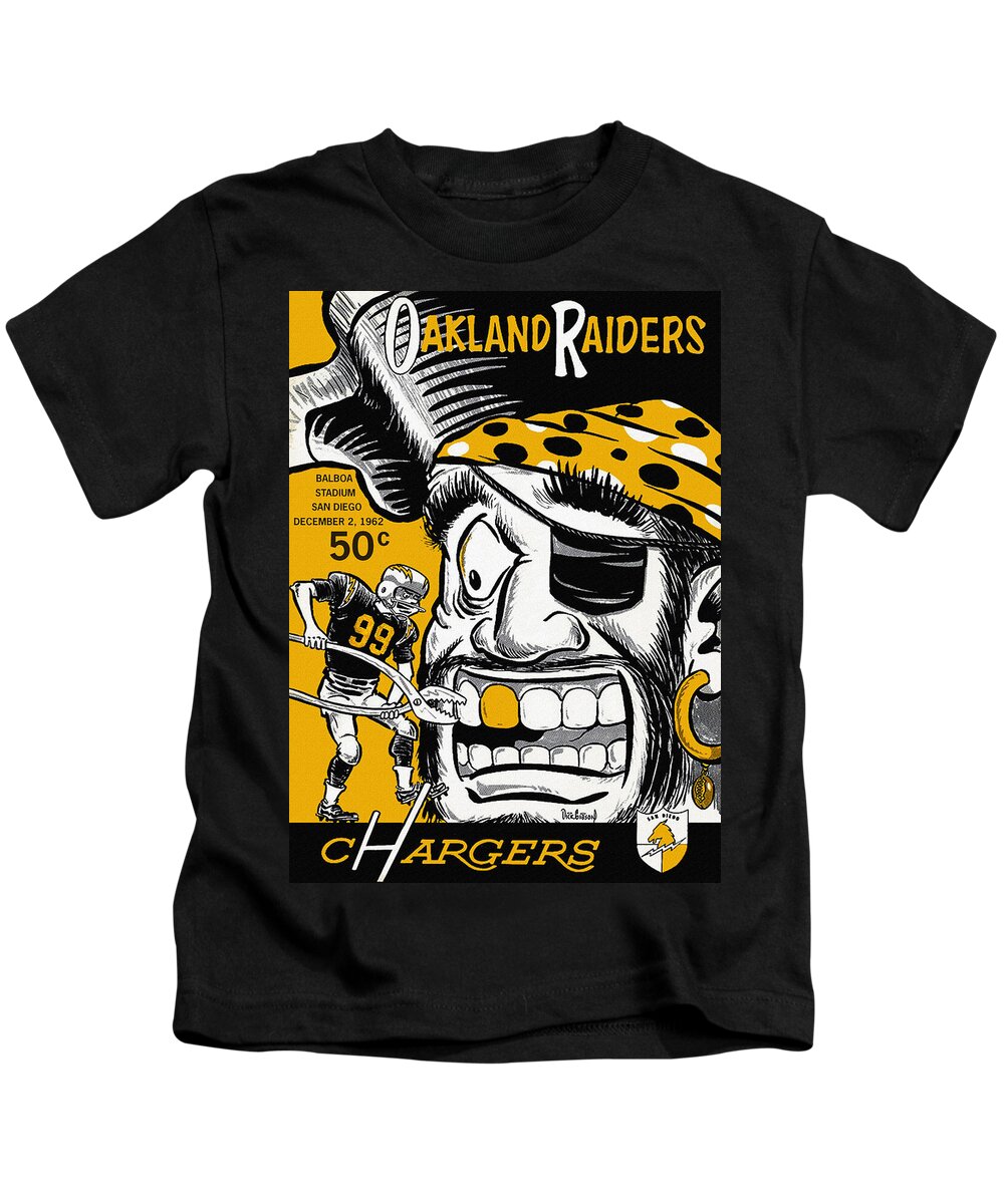 San Diego Chargers VS Oakland Raiders 1962 Program Kids T-Shirt by Big 88  Artworks - Fine Art America