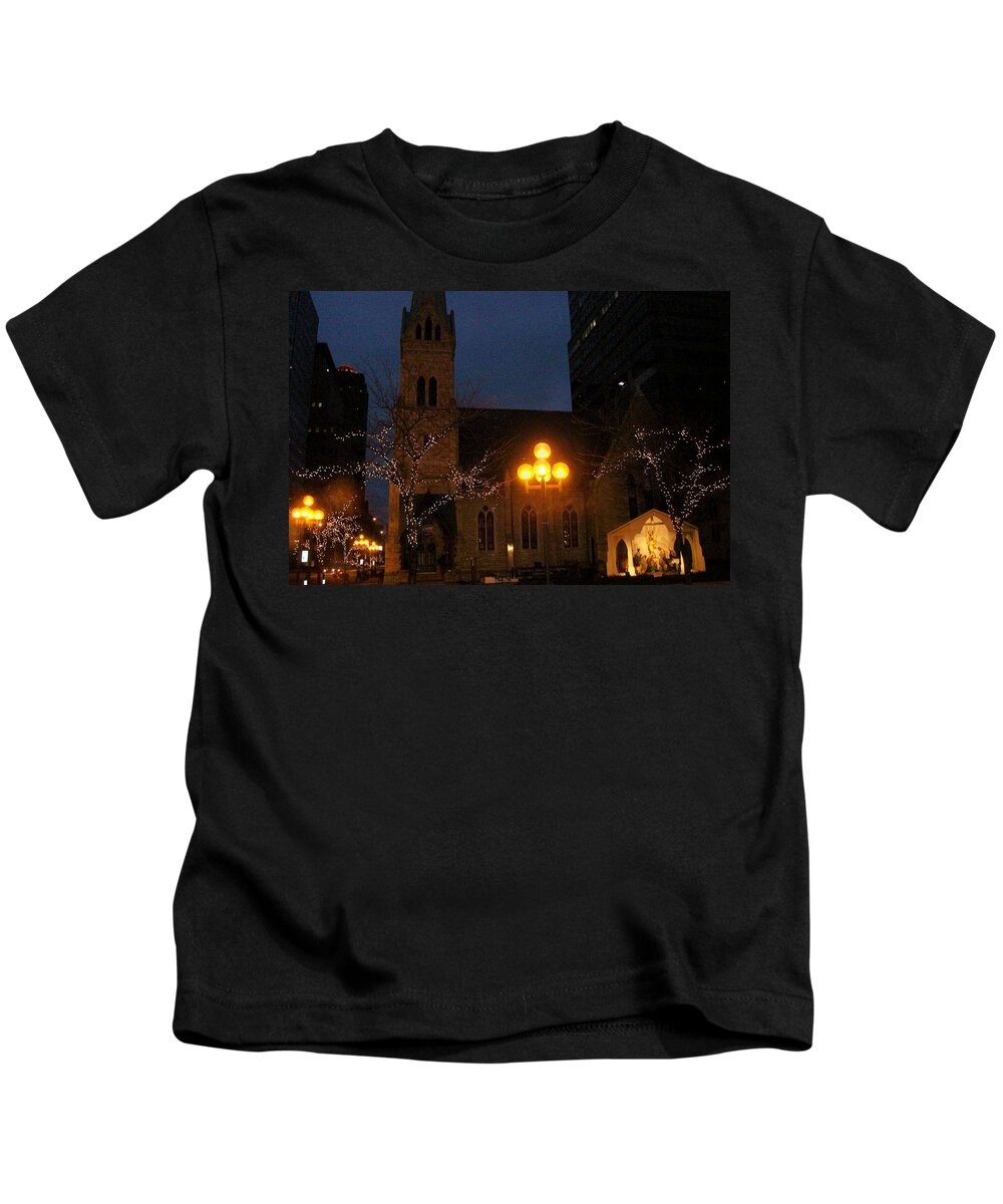 Cityscape Kids T-Shirt featuring the photograph Sanctuary by Stephen King