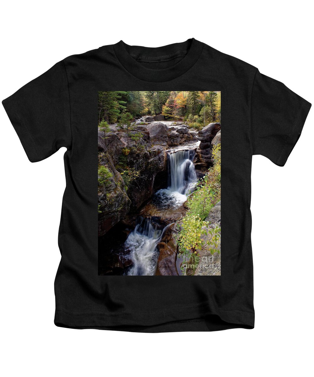 Waterfall Kids T-Shirt featuring the photograph Screw Auger Falls by Kevin Shields