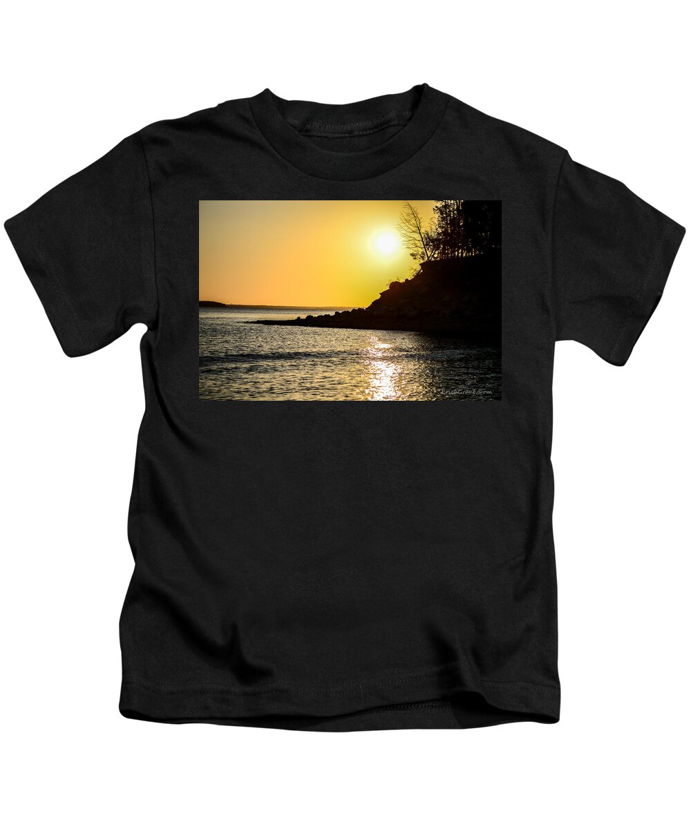 Texas Kids T-Shirt featuring the photograph Silhouette Sunrise by Erich Grant