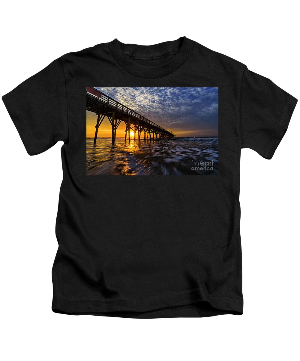 Surf City Kids T-Shirt featuring the photograph Sky Divided by DJA Images