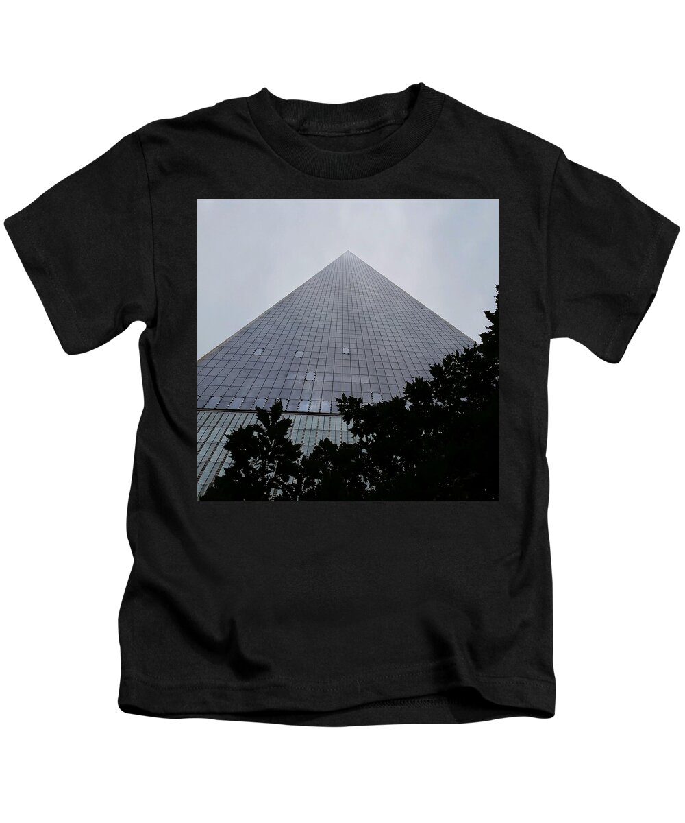 Skyscraper Kids T-Shirt featuring the photograph Skyscraper Reaching the Sky by Vic Ritchey