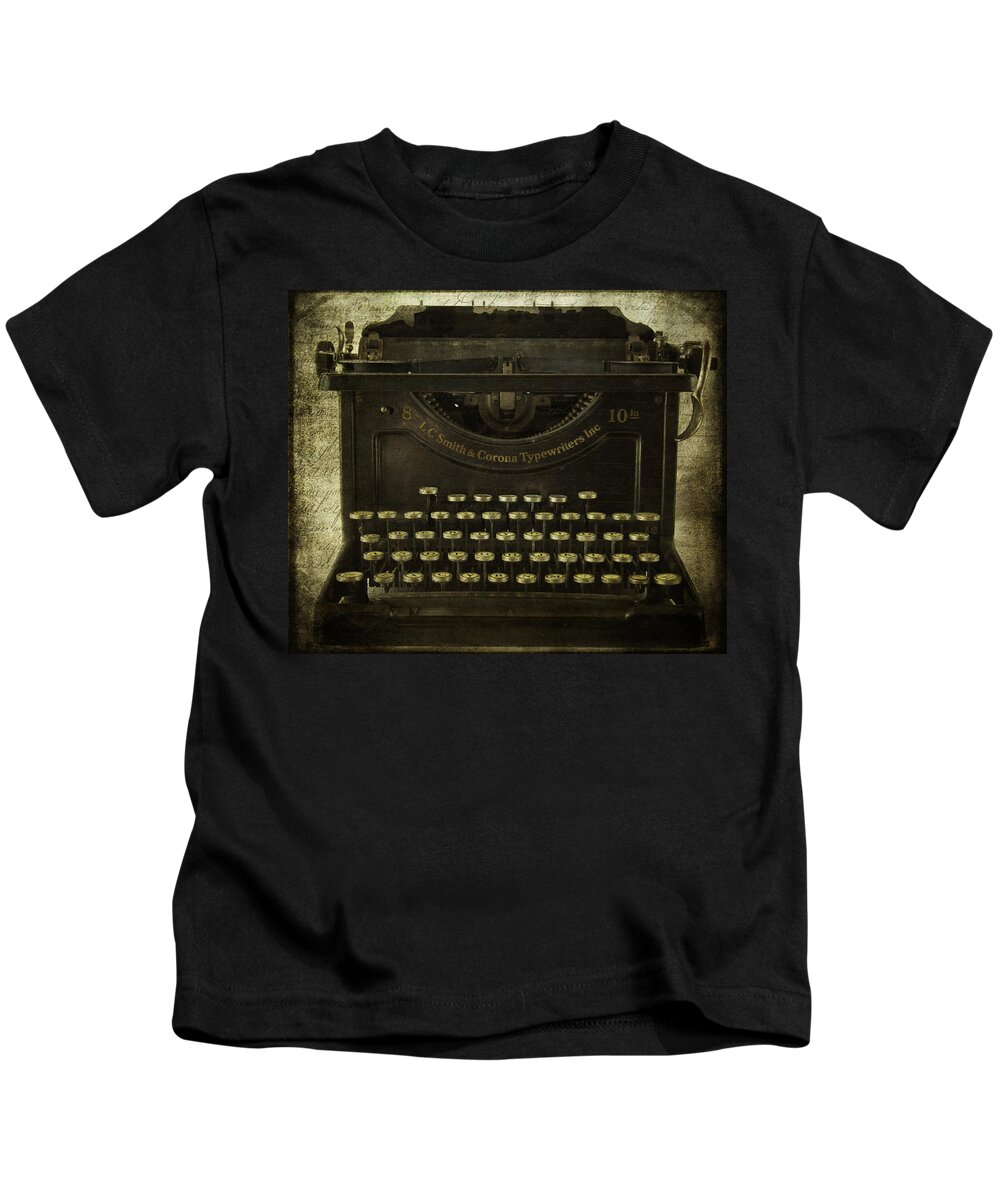 Cindi Ressler Kids T-Shirt featuring the photograph Smith And Corona Typewriter by Cindi Ressler