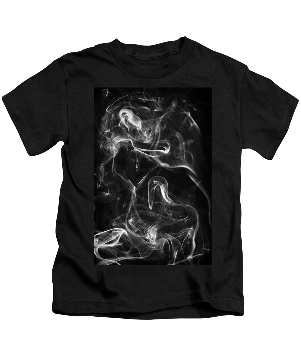 Smoke Kids T-Shirt featuring the photograph Smoke Abstraction by Lawrence Knutsson