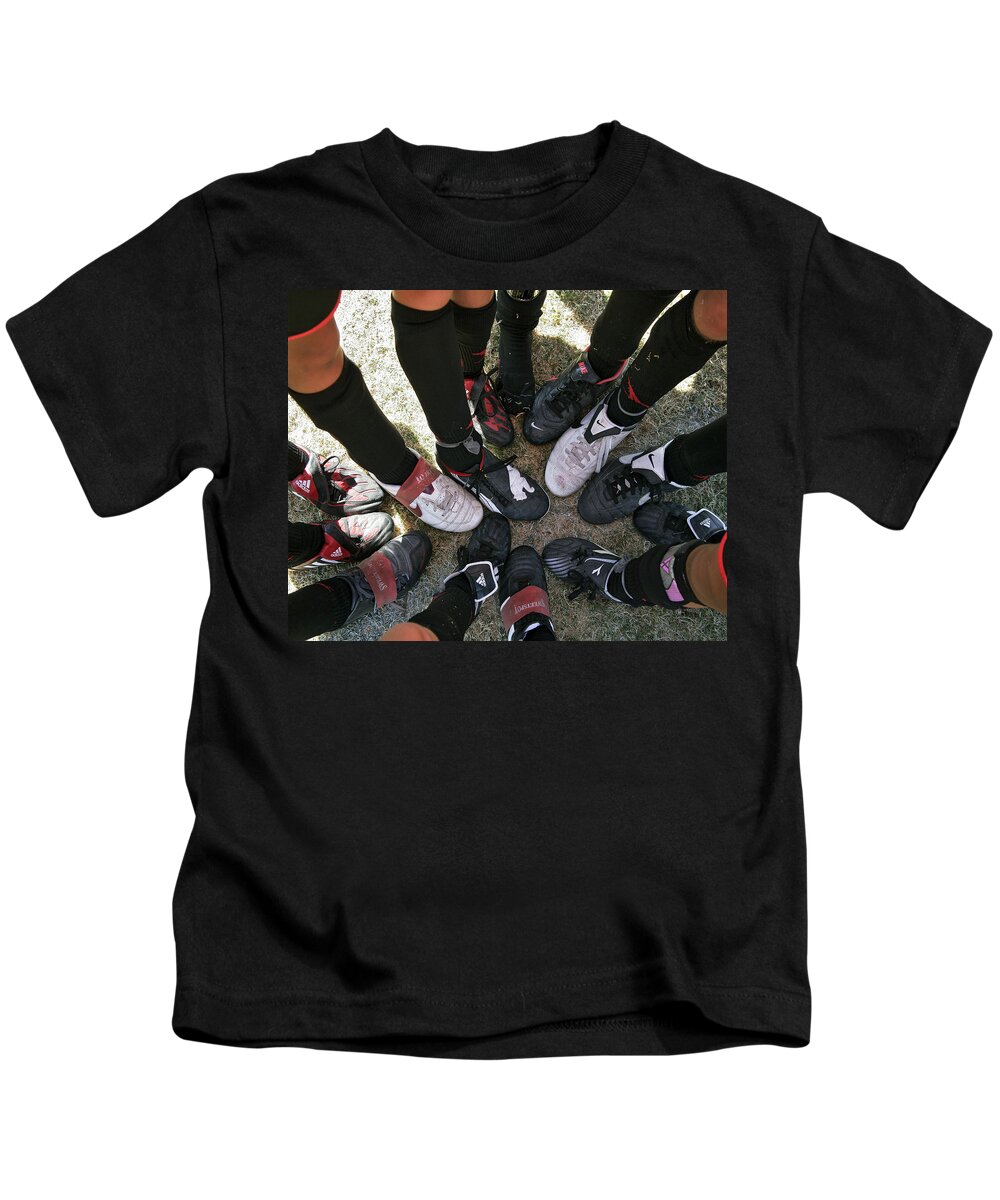 Soccer Kids T-Shirt featuring the photograph Soccer Feet by Kelley King
