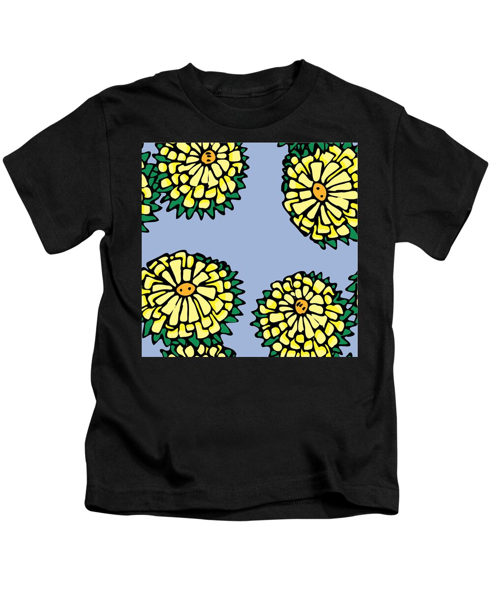 Sonchus Kids T-Shirt featuring the digital art Sonchus In Color by Piotr Dulski