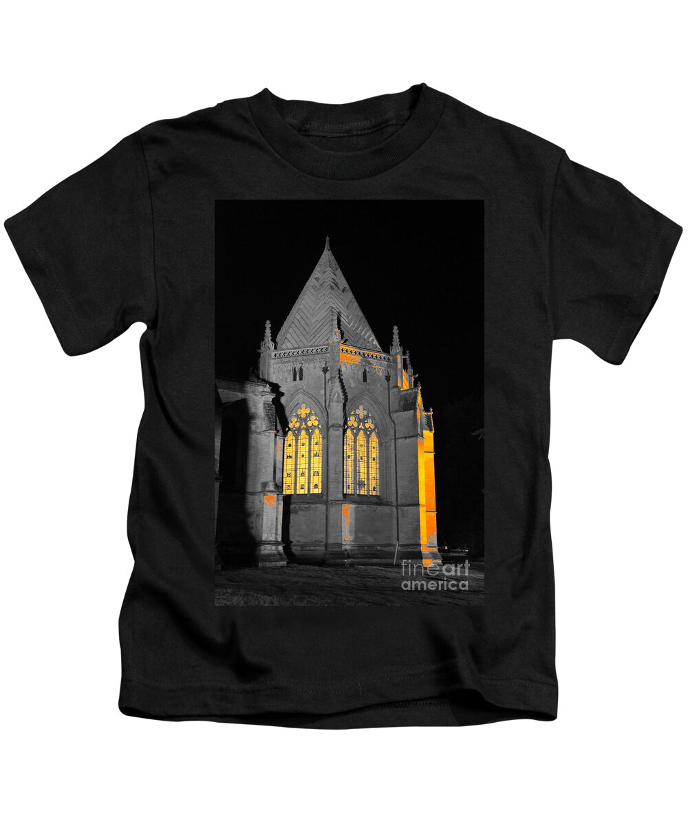 Chapter House Kids T-Shirt featuring the photograph Southwell Minster. Chapter House. by Elena Perelman