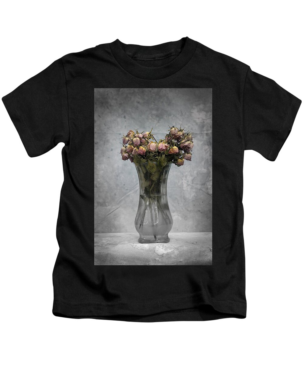 Roses Kids T-Shirt featuring the photograph Spent by DArcy Evans