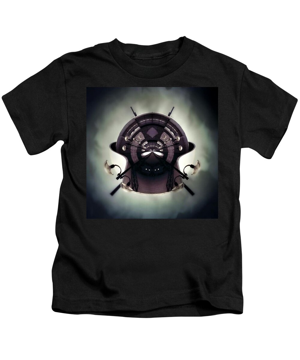 Building Kids T-Shirt featuring the photograph Spherical by Jorge Ferreira