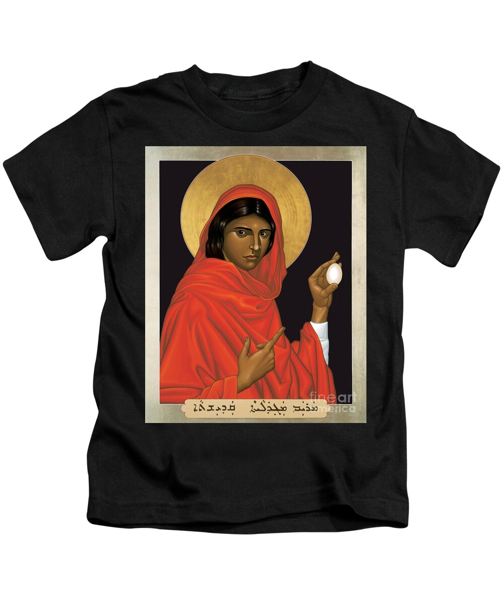 St. Mary Magdalene Kids T-Shirt featuring the painting St. Mary Magdalene - RLMAM by Br Robert Lentz OFM