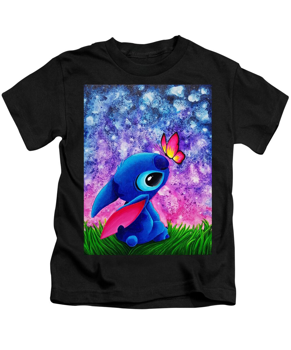 Stitch Kids T-Shirt by Aurore Loallyn - Fine Art America