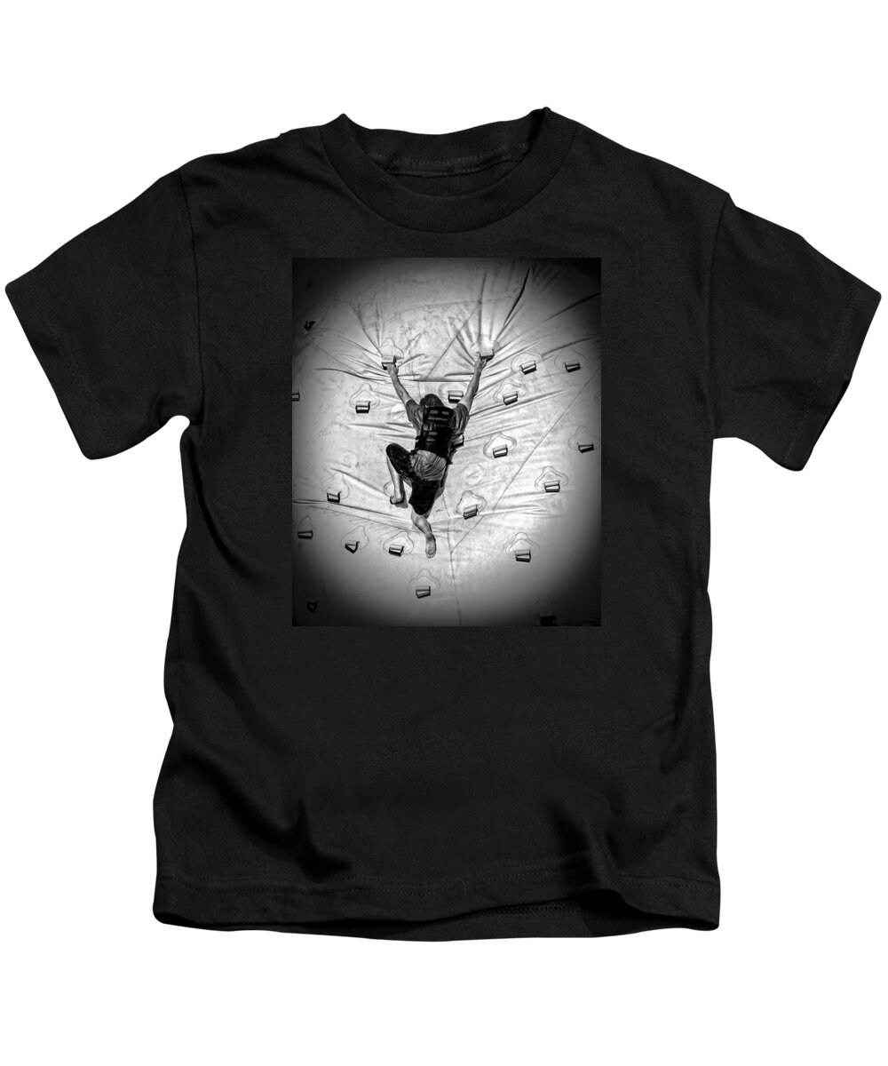 Contest Kids T-Shirt featuring the photograph Struggle to Acheive by Phil Cardamone
