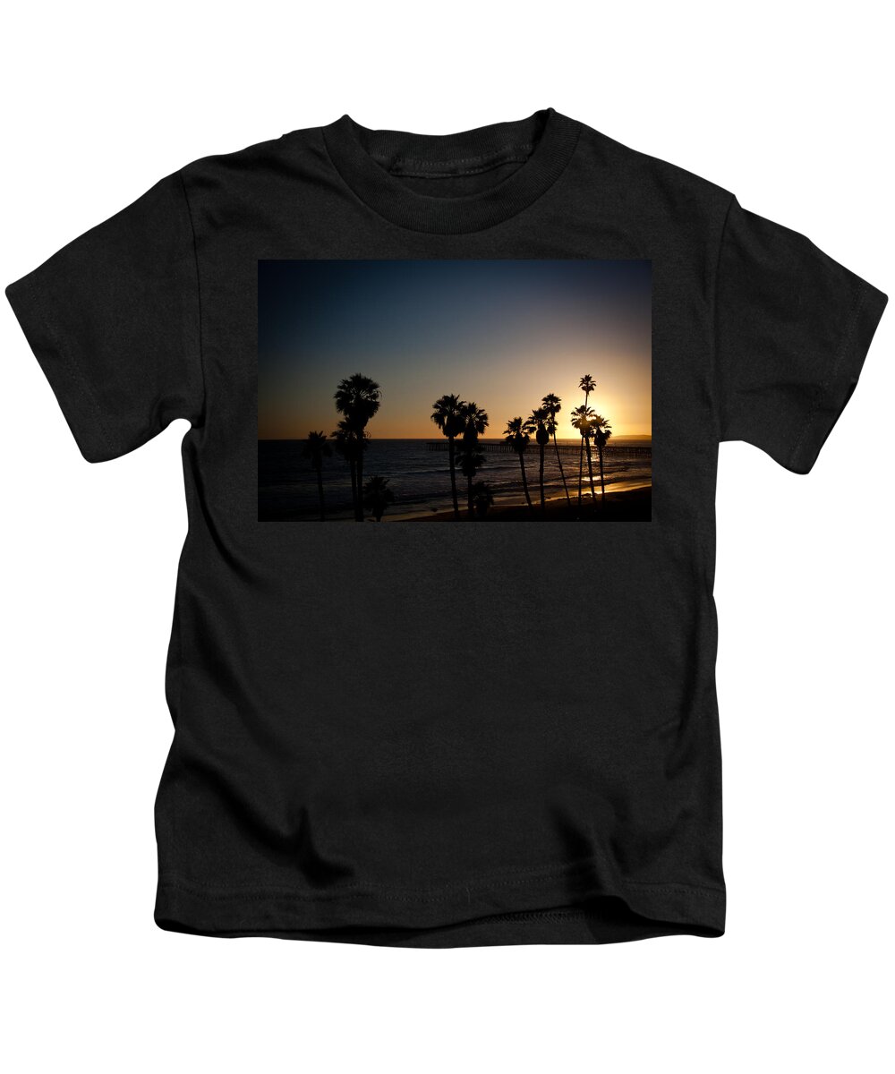 San Clemente Kids T-Shirt featuring the photograph Sun Going Down In California by Ralf Kaiser