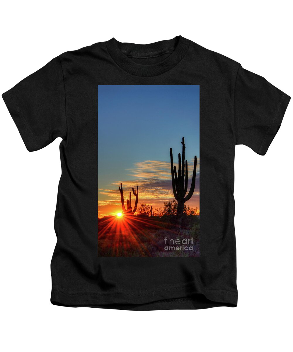 Sunrise Kids T-Shirt featuring the photograph Sunrise Gold Canyon by Joanne West
