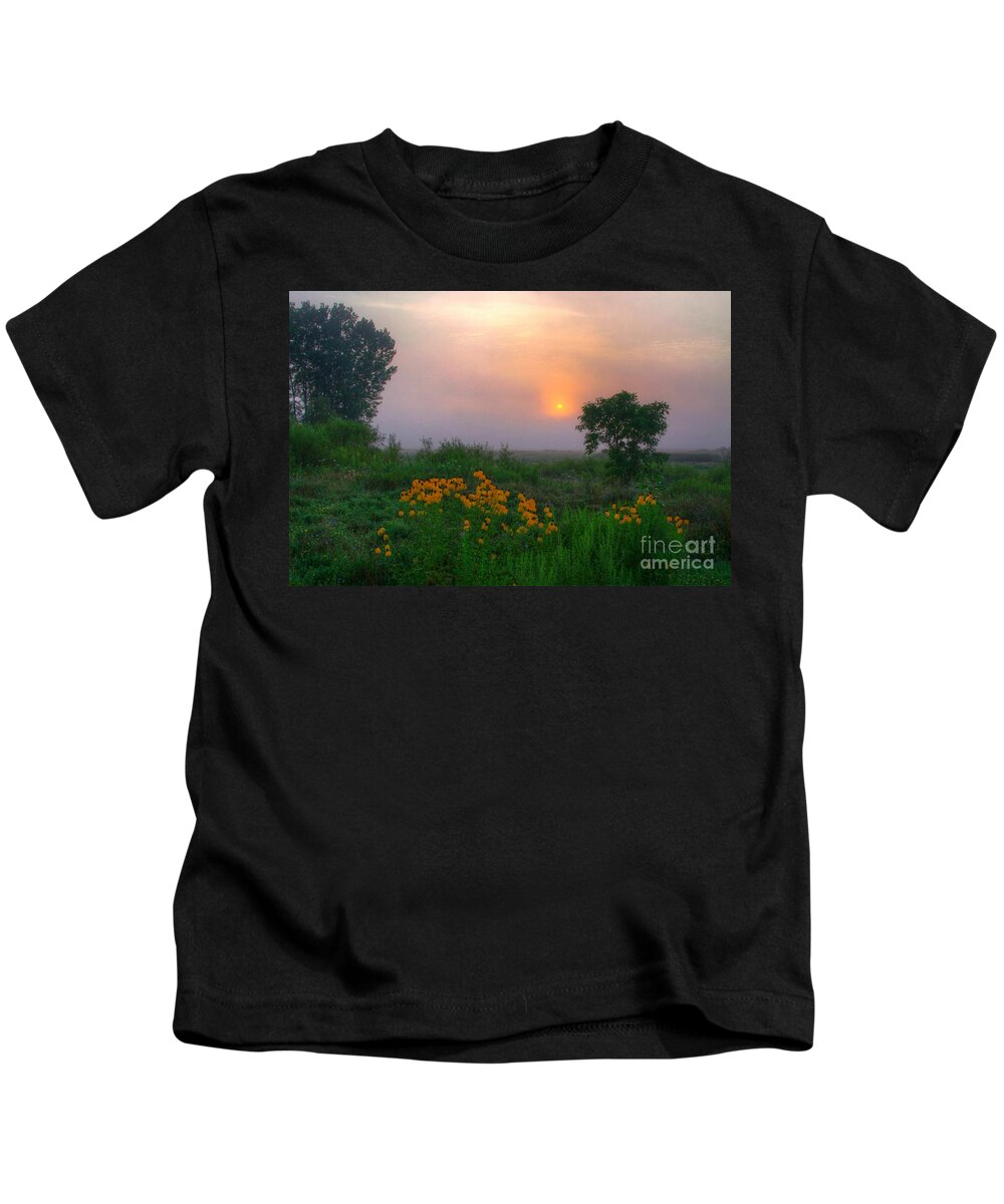 Swamp Kids T-Shirt featuring the photograph Sunrise in the swamp-2 by Robert Pearson