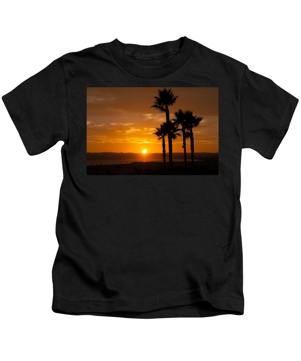 Coronado Kids T-Shirt featuring the photograph Sunset in Coronado San Diego by Roberta Kayne