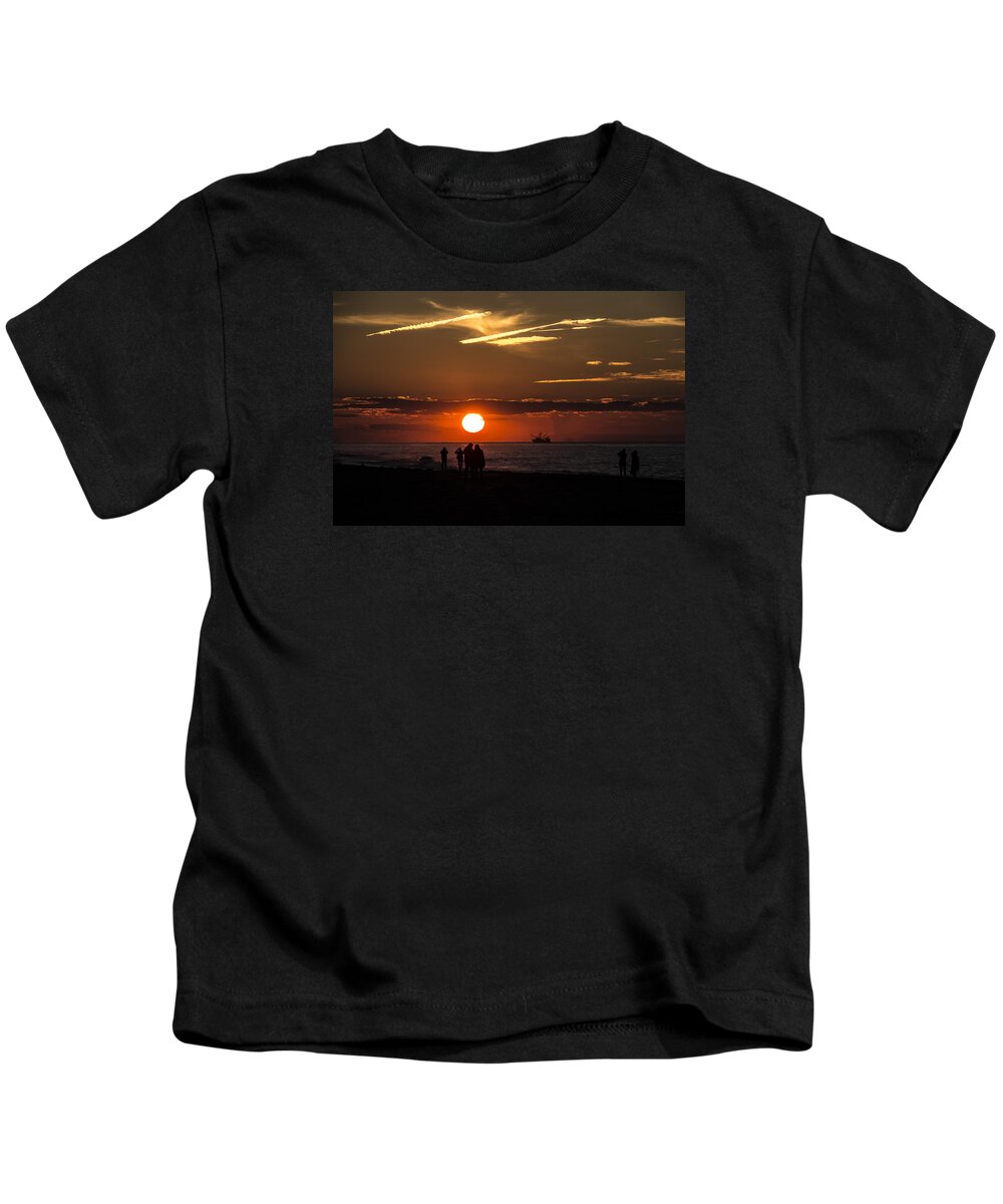 Landscape Kids T-Shirt featuring the photograph Sunset One by Martin Naugher