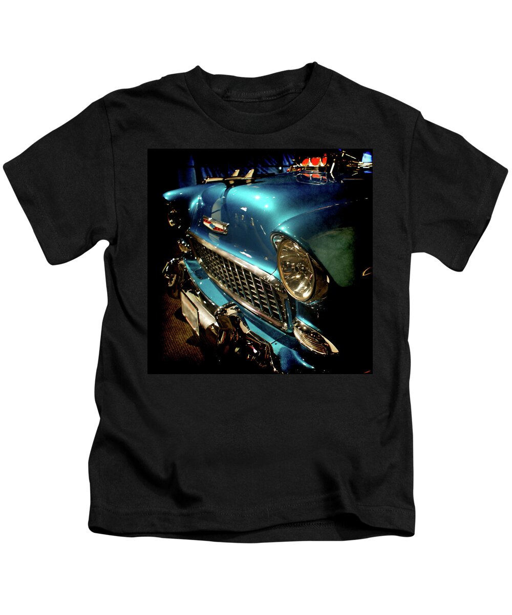 55 Chevy Kids T-Shirt featuring the photograph Sweet 55 by Ernest Echols
